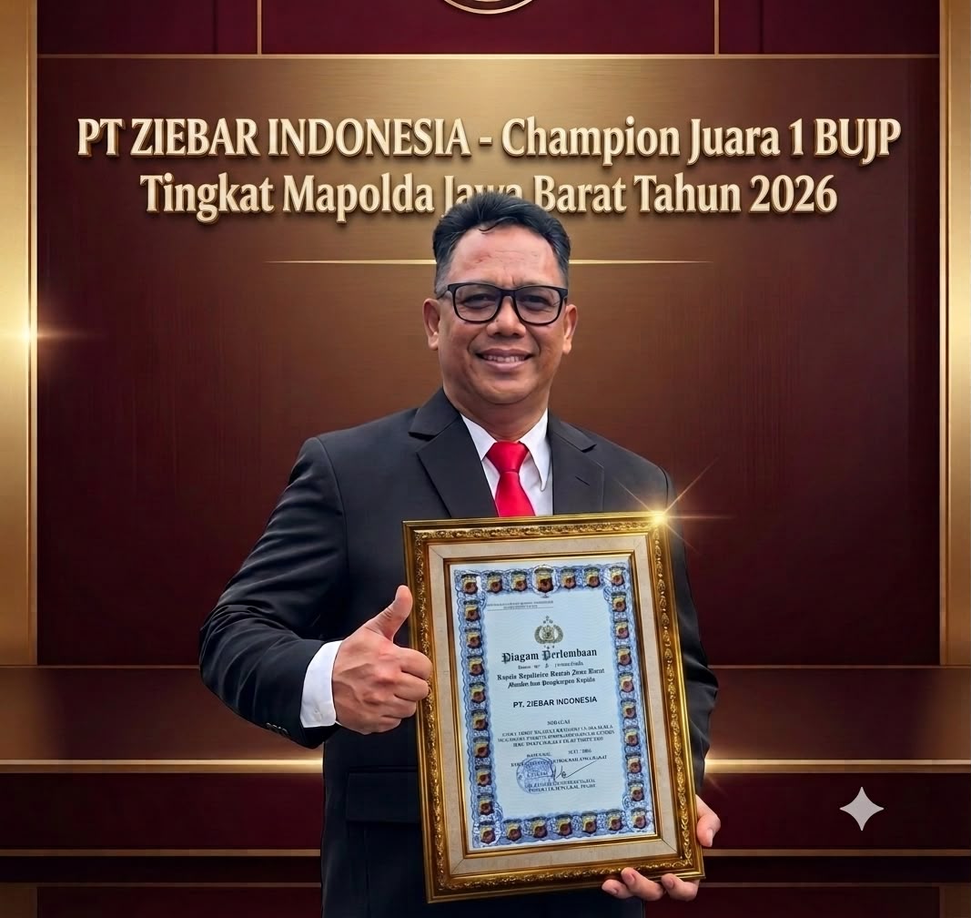 Apresiasi PT Ziebar Indonesia sebagai jura 1 Badan Usaha Jasa Pengamanan tingkat Mapolda Jawa Barat tahun 2026